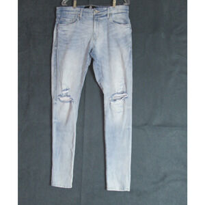 Jordan Craig Jeans Mens 36x34 Blue Ross Slim Straight Moto Hip Hop Punk Denim